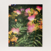 Grote roze Mimosa Blooms Legpuzzel (Verticaal)