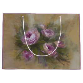 Grote roze / paarse rozen groot cadeauzakje