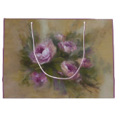 Grote roze / paarse rozen groot cadeauzakje (Achterkant)