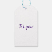 Grote roze pony's in de lente cadeaulabel (Achterkant)