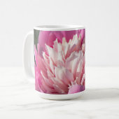 Grote roze pony's in de lente koffiemok (Voorkant links)