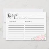 Grote roze roze bloem - Kaart (Voorkant)