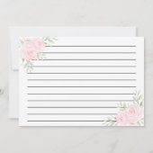 Grote roze roze bloem - Kaart (Achterkant)