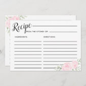 Grote roze roze bloem - Kaart (Voorkant / Achterkant)