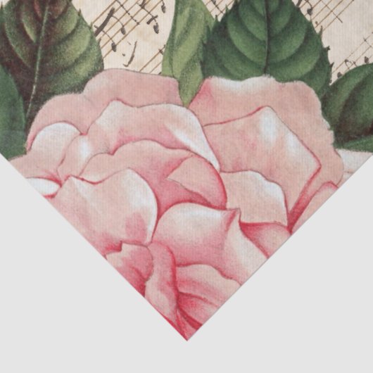 Grote roze roze lastermuziek ontkoppeling tissuepapier (Detail)
