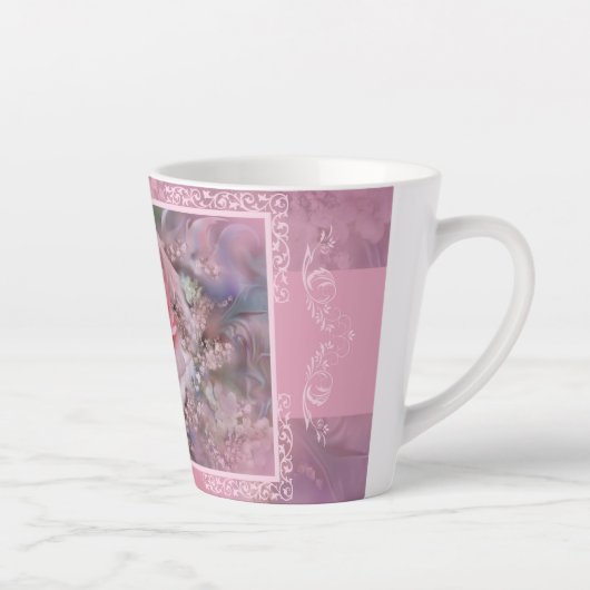 Grote roze roze latte Mok (Rechts)