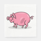 Grote roze roze rog servet (Voorkant)