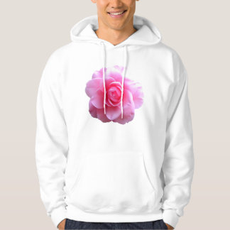 Grote roze roze roze roos hoodie