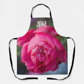 Grote roze roze roze roos schort (Voorkant)
