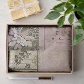 Grote Roze Rozen Boeketten & Collage Decoupage Tissuepapier (Geschenk)