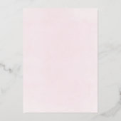 grote roze strik | Eerste Communie Folie Uitnodiging (Achterkant)