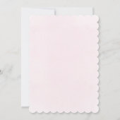 grote roze strik | Eerste Communie Kaart (Achterkant)