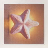 Grote Roze Zeester Legpuzzel (Horizontaal)