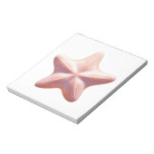 Grote Roze Zeester Notitieblok (Linkerzijde)
