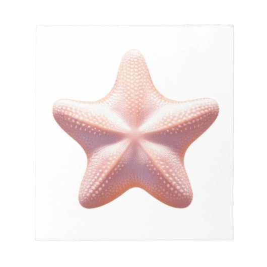 Grote Roze Zeester Notitieblok (Voorkant)