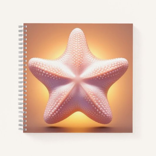 Grote Roze Zeester Notitieboek (Voorkant)