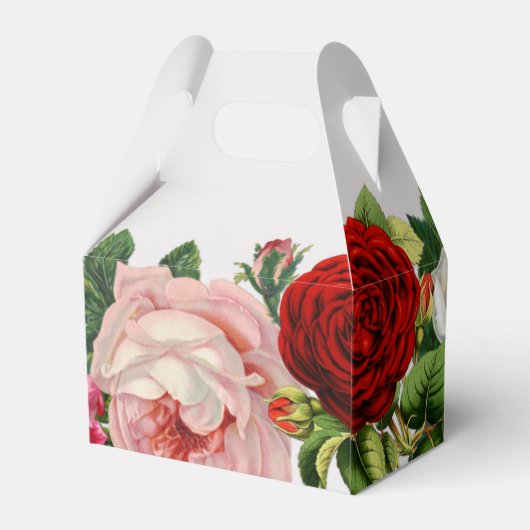 Grote Rozen Bedankt voor je feest. Bedankdoosjes (Achterkant)