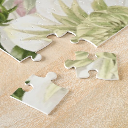 Grote Rozen Floral Jigzaag Puzzle Legpuzzel (Zijkant)