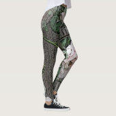 Grote Rozen op hout Leggings (Rechts)