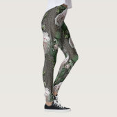 Grote Rozen op hout Leggings (Rechts)