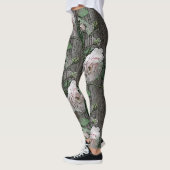 Grote Rozen op hout Leggings (Links)