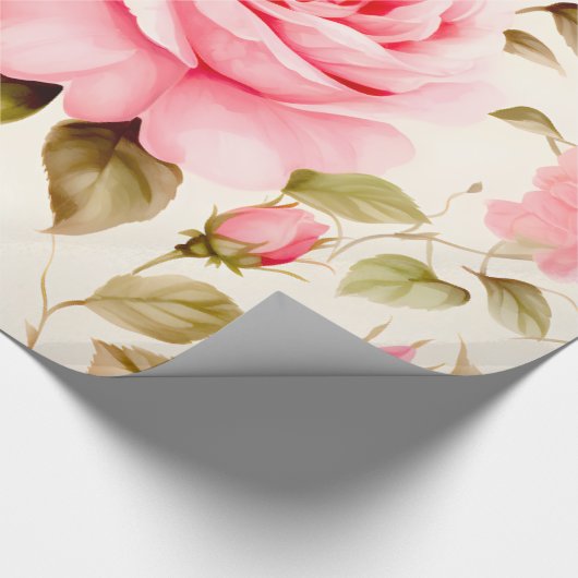 Grote Rozen voor leuke ambachten Cadeaupapier (Hoek)