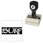 Grote rubberen stempel met handvat voor surfen (Gestempeld)
