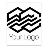 Grote Rubberzegel Custom Business Logo Rubberstempel (Afrduk)