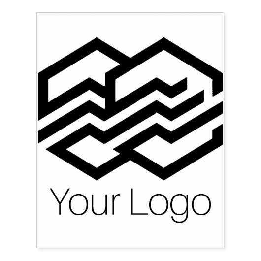 Grote Rubberzegel Custom Business Logo Rubberstempel (Afrduk)