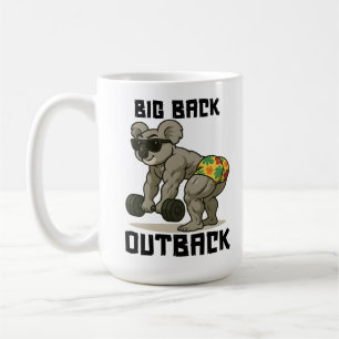 Grote rug Outback – Grappig Koala Gym Deadlift-ont Koffiemok