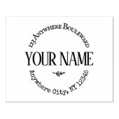 Grote rustieke gewoonte rubberstempel (Afrduk)