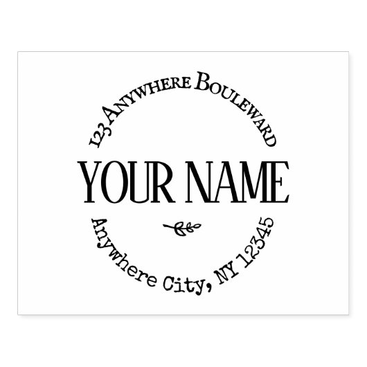 Grote rustieke gewoonte rubberstempel (Afrduk)