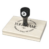 Grote rustieke gewoonte rubberstempel (Stempel)