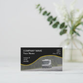 grote rv die op interstate rijdt visitekaartje (Staand voorkant)