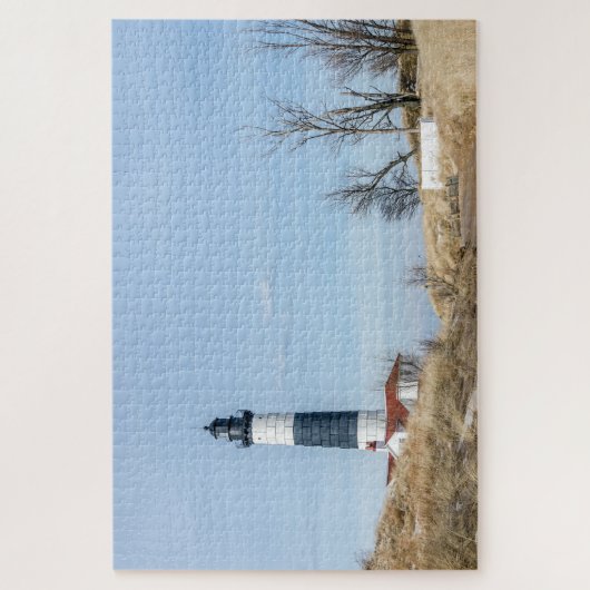 Grote Sable Point Lighthouder en Tower Legpuzzel (Verticaal)