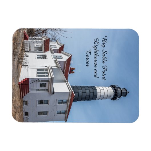 Grote Sable Point Lighthouder en Tower Magneet (Horizontaal)