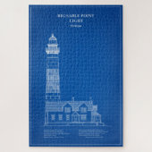 Grote Sable Point Vuurtoren - Michigan - AD Legpuzzel (Verticaal)