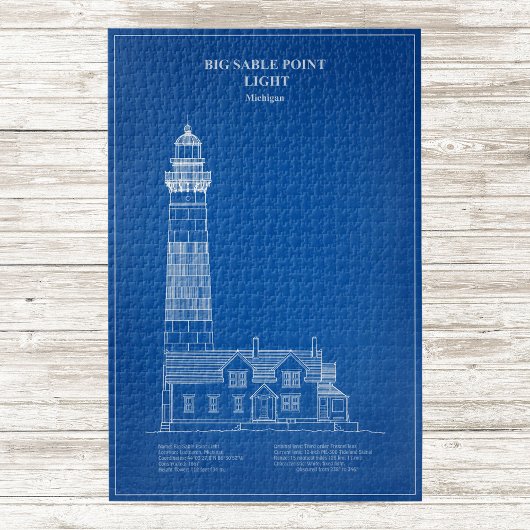 Grote Sable Point Vuurtoren - Michigan - AD Legpuzzel