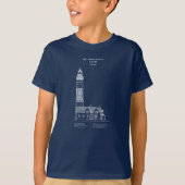 Grote Sable Point Vuurtoren - Michigan - AD T-shirt (Voorkant)