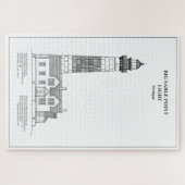 Grote Sable Point vuurtoren - Michigan - BD Legpuzzel (Horizontaal)