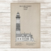 Grote Sable Point Vuurtoren - Michigan - SBD Legpuzzel