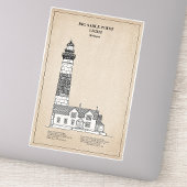 Grote Sable Point Vuurtoren - Michigan - SBD Sticker
