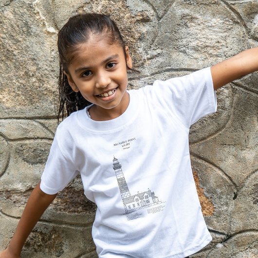 Grote Sable Point Vuurtoren - Michigan - SBD T-shirt