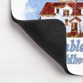 Grote Sable Point vuurtoren Waterverf - Michigan Muismat (Hoek)