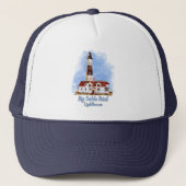 Grote Sable Point vuurtoren Waterverf - Michigan Trucker Pet (Voorkant)