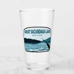 Grote Sacandaga Lake New York Vistanghengel Glas