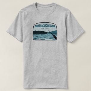 Grote Sacandaga Lake New York Vistanghengel T-shirt