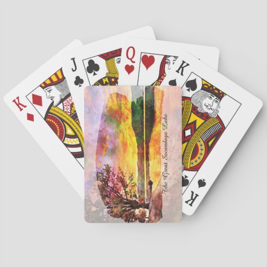 Grote Sacandaga Lake speelkaarten (Achterkant)