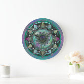 Grote Sage Celtic Mystical Mandala Wall klok (Huis)