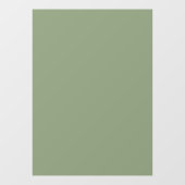 Grote Sage Green Window Cling 52 bij 72 Inches Raamsticker (Vel)